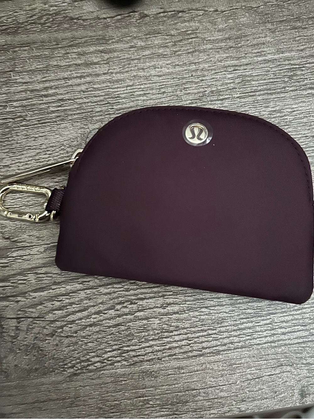 lululemon athletica Deep Plum Zip Pouch with Clip